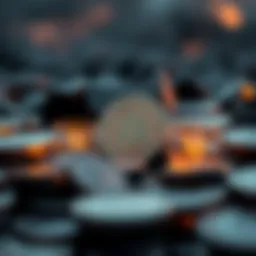 Conceptual illustration of bound tokens in cryptocurrency