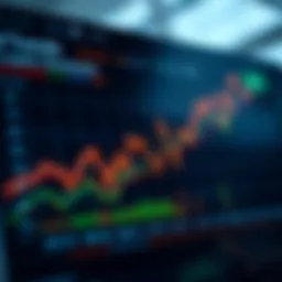 A sophisticated chart depicting cryptocurrency trends