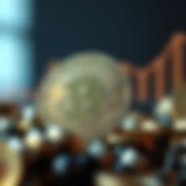 The Growth of Cryptocurrency Abstract representation of cryptocurrency growth