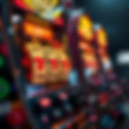 Visual representation of slot machine mechanics
