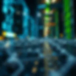 Ethereum blockchain technology concept