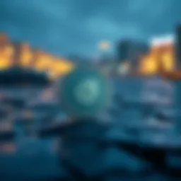 Symbolic representation of Monacoin's blockchain technology
