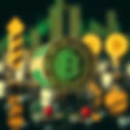 Conceptual illustration of NFTs and digital assets