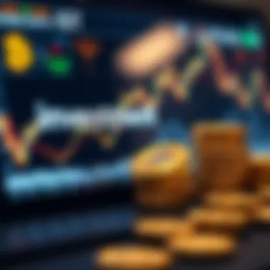 Investment Strategies for Gold and Cryptocurrency Investment strategies illustrated on a digital screen